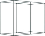 Outsunny 6' x 3' x 5' Crop Cage, Plant Protection Tent with Zippered Doors for Vegetable Garden, Backyard, Black
