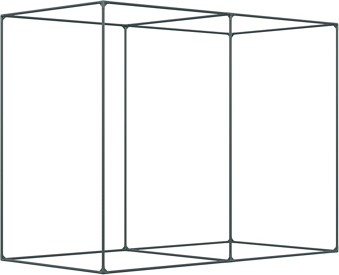 Outsunny 6' x 3' x 5' Crop Cage, Plant Protection Tent with Zippered Doors for Vegetable Garden, Backyard, Black