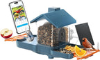 Smart Solar Bird Feeder with Camera & Outdoor Bird Bath | 2K HD Dual-Lens, AI Bird Identification, Instant Mobile Alerts, IP66 Weatherproof, Ideal for Outdoor Bird Watching