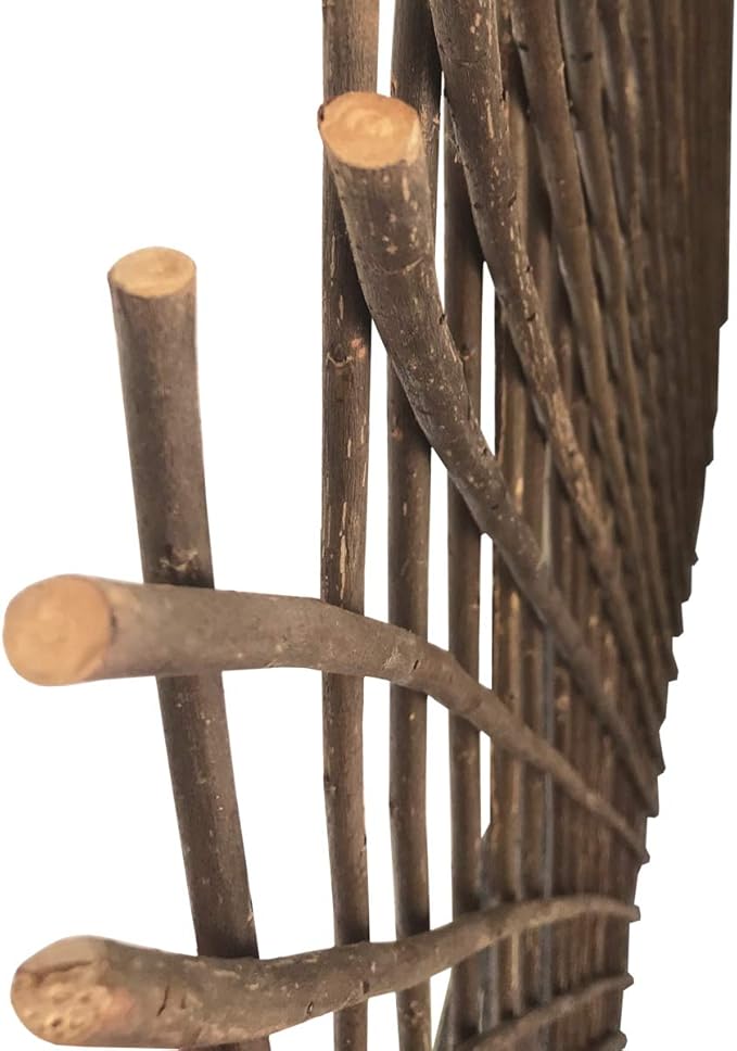 Expandable Garden Trellis Plant Support Willow Lattice Fence Panel for Climbing Plants Vine Ivy Rose Cucumbers Clematis