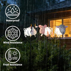 Farm Animal Solar Garden Lights,3Pack Waterproof Decorative Solar Stake Light,Decorative Statues Figurine Lights for Lawn Patio Pathway for Outside