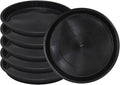 Round Plant Saucer 8 inch,6 Pack Pant Pot Trays, Plant Saucers for Indoors and Outdoors, Seed Starting Tray, Growing Trays,Black