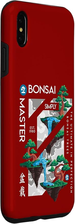 iPhone XS Max Zen Bonsai Tree Niwaki Japanese Garden Art Botanists Case