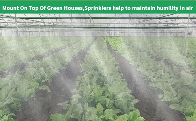 2026 Reinforced Sprinkler Hose & Soaker Hose for Yard - 100FT (50ft*2) Flat Garden Hose with Holes, Heavy Duty No-Kink Lawn Irrigation Hose (Includes Stakes, High Pressure Spray)