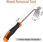 SIXCAR Weed Remover Tool,Portable Garden Weeder Tool,New Gardening Weeding Tools,for Garden Hand Tools for Vegetable Gardening Backyard Farm Planting & Uprooting Weeding Tool (Rubber Handle)