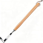 GREBSTK Crack Weeder Crevice Weeding Tool Stainless Steel Manual Weeder Beech Handle Gardening Tool, 22 inch