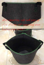 HORTIPOTS Fabric Pots 3 Gallon Non So Floppy Air Pruning Smart Grow Bags Black Gray (Pack of 10)