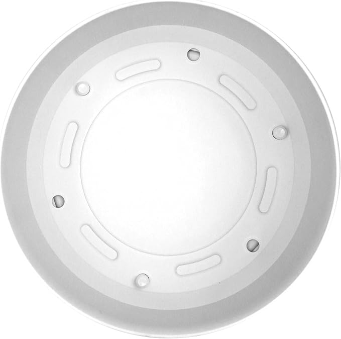 Bloem Mathers 6" White Round Modern Resin Garden Planter Pot with Drainage Holes and Removable Saucer Tray Included
