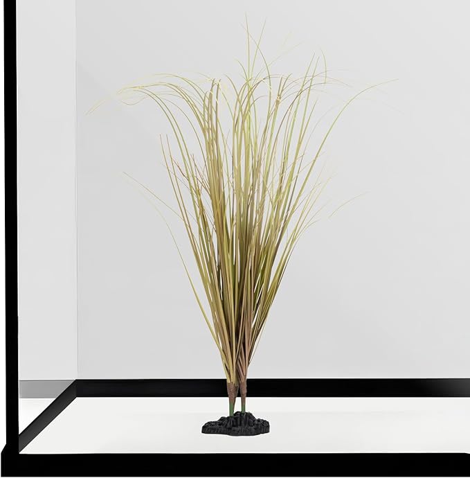 Fake Desert Dry Grass, Artificial Plants for Reptile Tank Accessories, Habitat Decor Fit for Bearded Dragon, Crested Gecko, Leopard Lizard, Chameleon, Artificial Outdoor Plants, Terrarium Decor (3)
