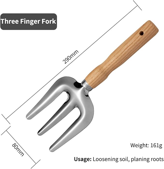 5 Pcs Professional Gardening Kit Stainless Steel Tools for Pots Beds Containers
