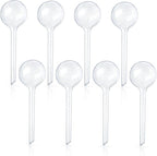 Pynqdfu 8 Pcs Clear Plant Watering Globes,Plastic Self Watering Bulbs Ball,Garden Water Device for Plant Indoor Outdoor(Small)