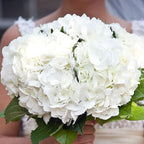 Coferset White Hydrangea Artificial Flowers 3pcs Lifelike Faux Hydrangea Real Touch Artificial Flowers for Outdoors Home Wedding Christmas Office Party Living Room Decoration,22inch