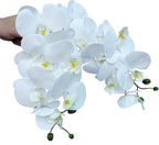 FagusHome 32" Artificial Phalaenopsis Flowers 6 Pcs Artificial Orchid Flowers Stem Plants for Home Décor (6Pcs)