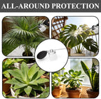 EVKILKJS Powder Spray Bottle Garden Duster Applicator, Durable Handheld Cleaning Spray Tool, Suitable for Dust Removal of Plant Leaves, Greenhouse Maintenance, Horticultural Care Silver