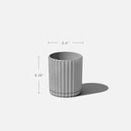 Veradek Demi Series Demi 6" Planter w/Tray, Grey