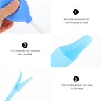 Succulent Planting Tools Garden Gadget Set for Indoor and Outdoor Bonsai Care, 5pcs Crystal Blue Hand Tool Kit for Growing Plants and Transplanting Supplies