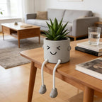 Cute Artificial Fake Plants Mini Succulents in Pots for Desk Decorations Bathroom Kitchen Desk Shelf Potted Plants Office Windowsill Faux Small Plants Decor Accessories 1PC