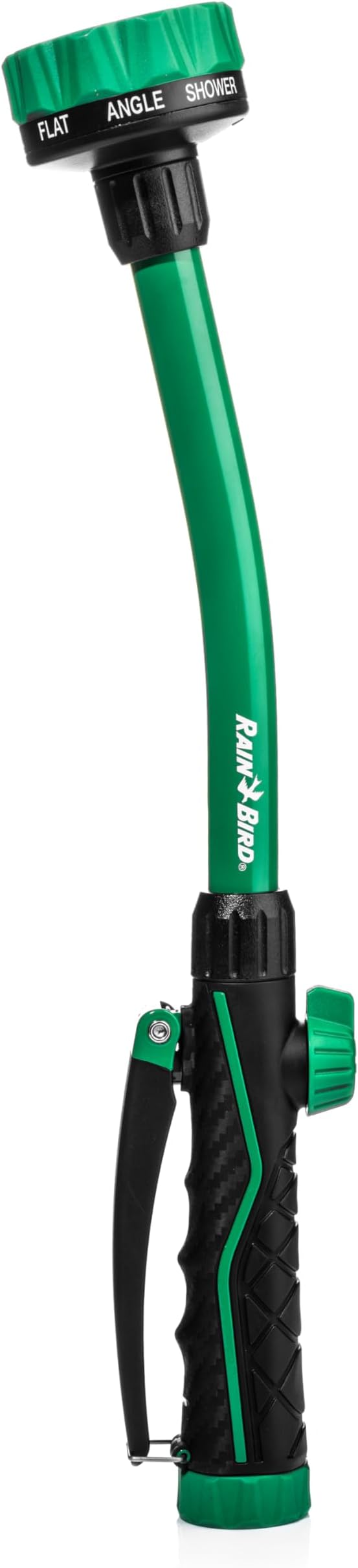 Rain Bird TRNZL8PWAND16 16" Watering Wand Garden Hose Nozzle, Front Trigger, Carbon Fiber Texture, 8-Pattern