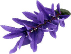 2-Pack 12 Inch Aquarium Silk Aquarium Plants, Artificial Plastic Plant for Small Tank, Goldfish, Fish Hides (Purple, 12 Inch)