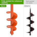 Insaga Auger Drill Bit for Planting 2 x 9'', Spiral Garden Auger Post Hole Digger, Drill Augers Earth for Digging Holes fits 3/8'' Hex Drive Drill, Perfect for Planting Bulbs and Potted Plants