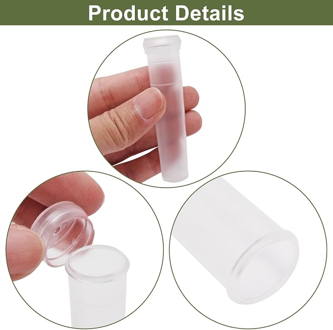 30PCS Flower Water Tubes, 2.83 Inch Plastic Water Tubes for Flowers, Floral Waters Tube with Caps, Clear Floral Vials for Single Stem Roses, Buds, Bouquets, Flower Arrangement