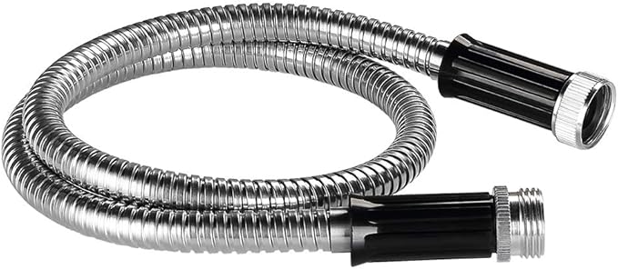 Beaulife Metal Short Garden Hose 3ft Connectors, Drainage Hose for Dehumidifier Small Water Hose Extension High Pressure Bib Reel Extender, Drinking Water Hose for RV Outdoor