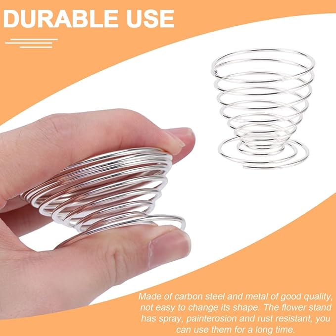 Air plant holders unique, 6pcs/pack Geometric Metal Plants Stand Airplant Container Tillandsia Holder Planter Shelves Airplants Rack Tabletop Decor for Plant Lovers(cat + spring shape)