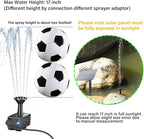 Biling Solar Water Pump Outdoor, Upgraded Solar Fountain Pump Kit with Stake, Solar Powered Water Pump for Bird Bath, Garden, Backyard, Pool, Fish Tank