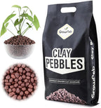 Lightweight Expanded Clay Pebbles for Plants (Leca Pebbles), 8mm-15mm, Used for Hydroponics, Aquaponics, Better Drainage, Aggregate for Plants, Indoor and Outdoor (5 Liter Bag)