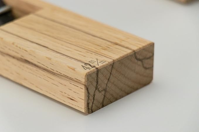 Wazakura Japanese Hand Plane (Kanna) Botan Oak for Smoothing, Woodworking Tool, Made in Japan (42mm)