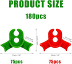 150PCS Plant Training Clips,90 Degrees Bud Trainer Clips Low Stress Training Clips Plant Stem Support Bud Bender for Flowers, Vegetables, Plant Gardening - Red and Green