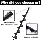 Bulb Planter Tool, 2.36 x 31.5 Heavy-Duty Garden Auger Drill Bit for Planting, Tungsten Carbide Ground Hole Digger, Bulb Planting Auger for Drill & Cordless Garden Drill