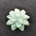 Natural Stone Crystal Carved Green Aventurine Succulent Plant Figurine for Decoration