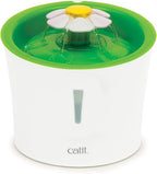 Catit LED Flower Fountain with Triple Action Filter, Cat Drinking Water Fountain, 3 L