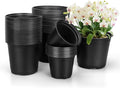 120 Pcs Small Plastic Palnt Pot, 4 5 6 Inch Nursery Pots with Drainage, Seedlings Starter Pots for Plants, Great for Herbs, Cuttings, and Starter Plants (120 pcs,456 inch)