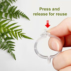 Thickened Plant Fixing Clip 100Pcs, 2025 Summer New Tomato Grape Vine Vegetables Plant Fixing Clips, Upgrade Plant Support Clips Reusable Garden Clips Secured Plastic Plant Clip (150, Green)