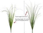 CATTREE Artificial Plants Fake Wheat Grass Shrubs, Faux Greenery Plastic Bushes Tall Stems for Outdoor Indoor Wedding Christmas Decoration Office Yard Table Arrangements Planter Filler Decor 8 Pack