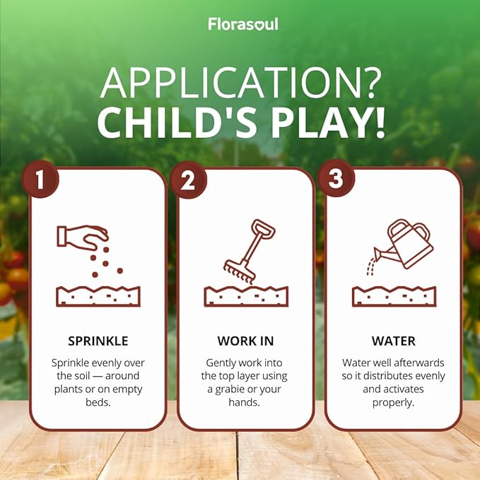 Florasoul® Clay Breaker Soil Amendment (6.6 lbs) – Revitalize Heavy Clay & Compacted Soil – Plant-Based & Vegan Formula – Enhances Drainage & Aeration – for Gardens, Lawns & Flower Beds
