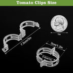 FEED GARDEN 120Pcs Plant Clips for Climbing Plants-Tomato, Cucumber, Grape & Vegetable Plant Supports, Reusable Tomato Clips Plastic Garden Clips, White