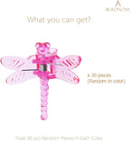 BEADNOVA Dragonfly Plant Clips - 30PCS Mix Color Orchid & Vine Support Clips