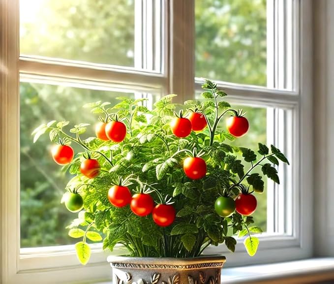 Seeds Indoor Tomato Bonsai 30 Seeds for Planting Dwarf Tomato for Growing Indoors