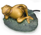 Aquascape Lazy Frog on Lily Pad Spitter Fountain for Ponds and Water Gardens, 78311