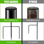 FEED GARDEN Adjustable 48 Inch Small Shepherd Hooks for Outdoor, Garden Hook for Lanterns, Shepard Hooks for Hanging Plants, Bird Feeders, Solar Lights, Mason Jars, Weddings Decor,2 Pack
