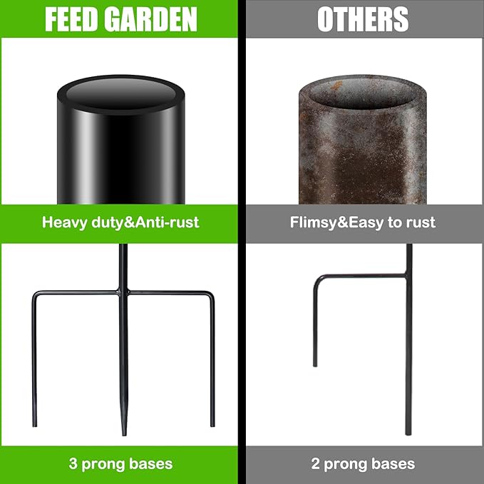 FEED GARDEN Adjustable 48 Inch Small Shepherd Hooks for Outdoor, Garden Hook for Lanterns, Shepard Hooks for Hanging Plants, Bird Feeders, Solar Lights, Mason Jars, Weddings Decor,2 Pack