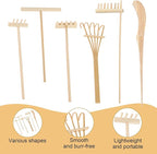 6 Piece Mini Zen Garden Rake Tools, Miniature Tabletop Rock Sand Zen Garden Accessories Zen Sand Garden Rake Set Small Rakes for Garden Beds Mini Sand Stamp Rakes for Home Office Desktop Decoration