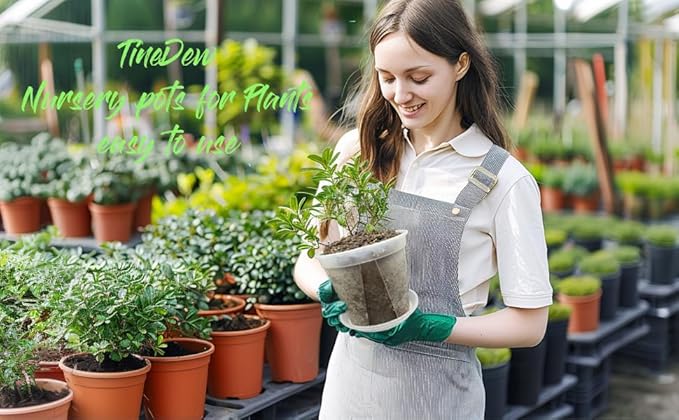 8 pcs 5/6/7/8 inch Large Clear Nursery pots for Plants with Saucers,Thick Plastic Nursery pots for Plants with Drainage Holes for Monstera Plant Live,Ariod,etc