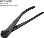 VOUIU 5-Piece Bonsai Tool Set,Knob Cutter,Concave Cutter,Wire Cutter,Jin Pliers,Bonsai Scissors