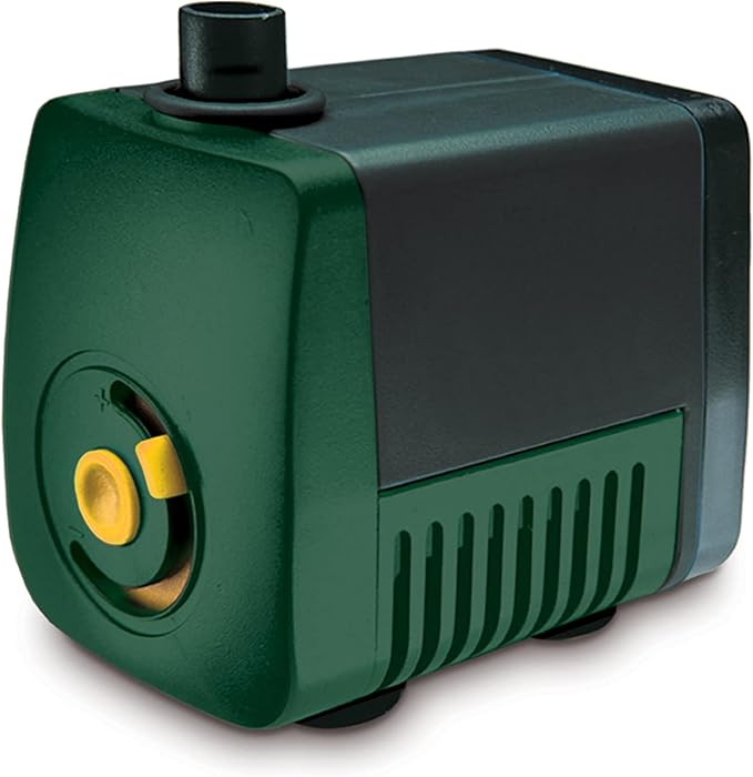 Pennington Aquagarden Aquagarden, Universal Hydroponic & Aquaponic Water Pump, Designed to Run Hydro/Aquaponic Systems, Aquariums, Fountains, Water Features, Max Flow 158 gal/hr, Max Pump Height 5’4”