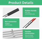 Lawn Leveling Rake 30"x10", Heavy-Duty Stainless Steel Yard Leveling Rake, Professional Soil Leveling Tool for Pastures, Golf Lawns, Gardens, Yards (Silver)
