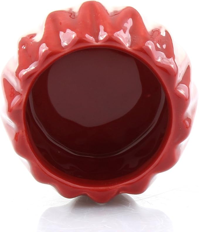 Live Lucky Bamboo 2 Stalk Arrangement in Round Red Ceramic Planter - 4 and 6 Inches Lucky Bamboo Indoor Potted House Plant for Home and Office Decor